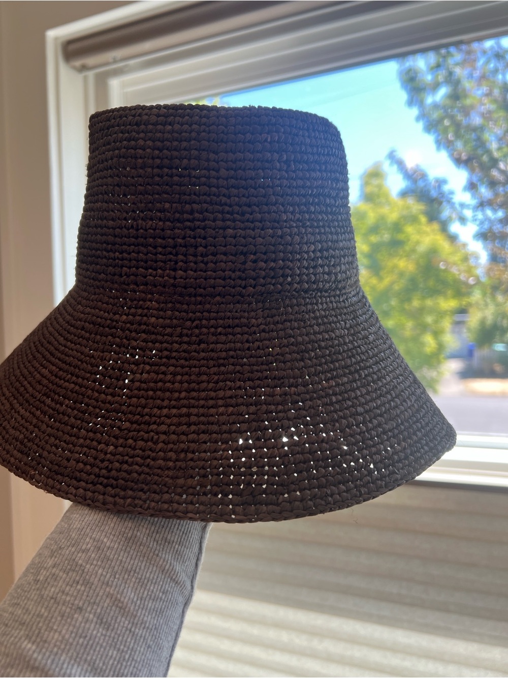 Janessa Leone Felix Bucket / Brown Woven Bucket Hat - Picture 3 of 3